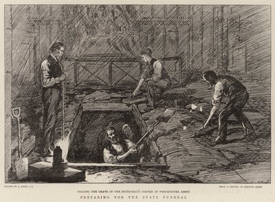 Preparativos para el Funeral de Estado de Joseph Nash